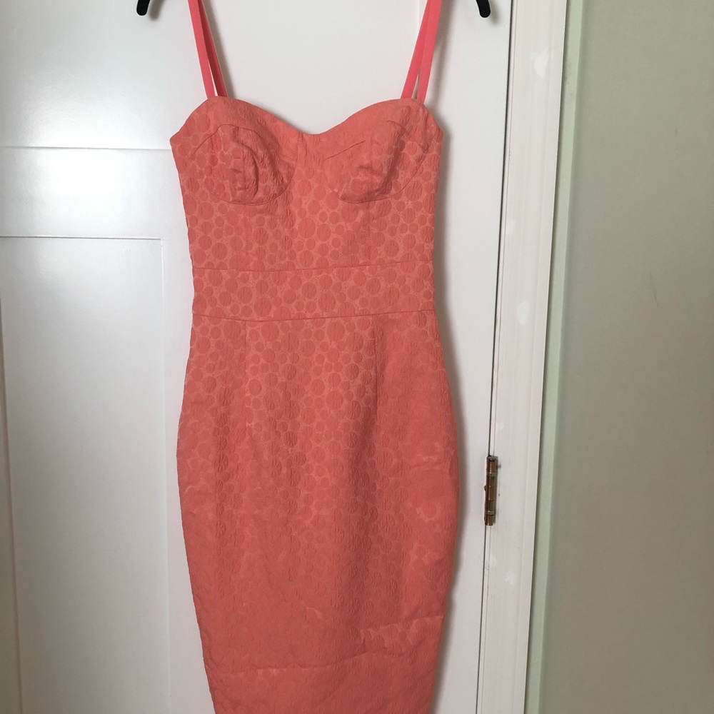 ASOS Peach color midi dress